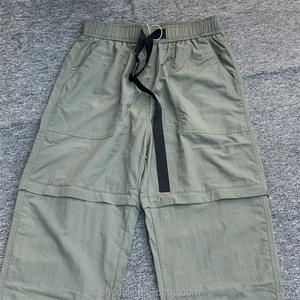 Custom vita alta Utility tasca Twill in Nylon pista in poliestere frangivento due pezzi con cerniera <span class=keywords><strong>Cargo</strong></span> Shorts rimovibili per gli uomini - Product Image 2