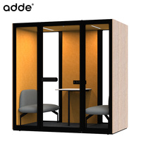 Cabine Acoustique en Bois Insonorisée pour Bureau, Grande Cabine Silencieuse pour l'Isolation Sonore et l'Intimité