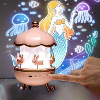Projecteur d'étoiles intelligent pour la maison, veilleuse, lampe de galaxie contrôlée par application, avec carrousel rotatif, modes romantiques pour la chambre à coucher
