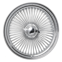 Nouvelles jantes en acier 20x8 pouces à rayons inversés LA, 150 rayons, lissage droit, chromées
