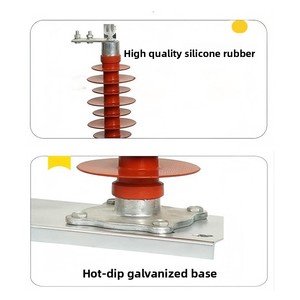 <span class=keywords><strong>Interruttore</strong></span> di disconnessione per esterni ad alta tensione HG W9-35/630A 35 kV/405 kV, <span class=keywords><strong>interruttore</strong></span> isolante in gomma siliconica e rame montato su palo - Product Image 4