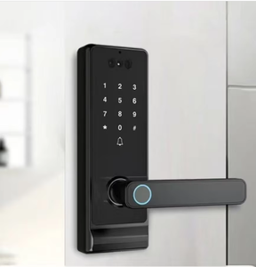 Serrure à pêne dormant intelligente WiFi RFID pour hôtels bâtiments <span class=keywords><strong>porte</strong></span> en alliage d'aluminium stockage de données en nuage pour armoires en bois Types de portes en aluminium - Product Image 2