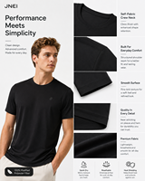 Camisetas Modernas Unisex JNEI, Estilo Tecnológico, 100% Poliéster, Secado Rápido, Camisetas de Alto Rendimiento, Venta al Por Mayor