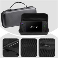 Estuche de transporte para ASUS Rog Ally X con soporte incorporado, compatible con cargador, gran bolsillo de accesorios para ratón delgado y cable HDMI
