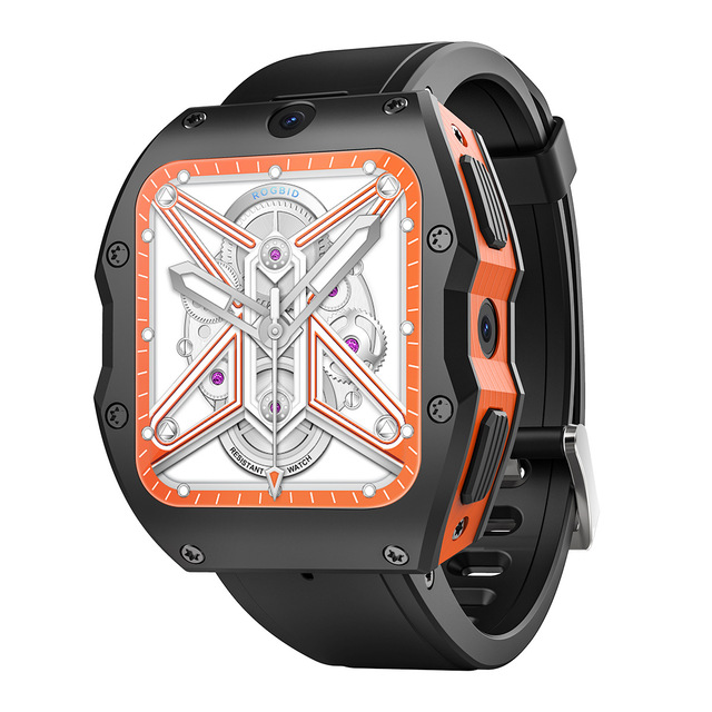 2024 New Rogbid Model X 4G Smartwatch 4GB+128GB Android Smartwatch IP68 Waterproof 1050mAh 13MP Camera GPS 2.1 Inch 400*454 HD