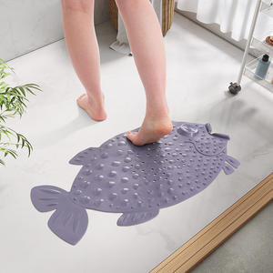 Tapis de bain antidérapant en PVC à motif de dessin animé, tapis de sol imperméable pour la douche, tapis de massage des pieds pour enfants, pour usage domestique dans la salle de bain - Product Image 4