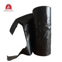 Sacs en plastique noirs de T-shirt, imperméables pour le shopping extérieur