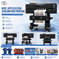 Printer Sublimasi Termal Dual-Head A1 60cm Baru Langsung dari Pabrik, Head XP600/I1600/I3200, Otomatis Penuh, Pencetakan HD Cepat, Garansi 1 Tahun