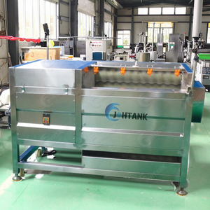 Máy gọt vỏ rau củ tự động, máy làm sạch và gọt vỏ cà rốt gừng, máy chà rửa gọt vỏ bằng bàn chải con lăn, giá máy gọt vỏ - Product Image 1