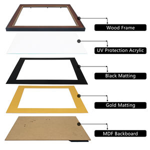 Mondon 11x14in Marco de Certificado de graduación negro dorado Marcos de diploma con doble mate - Product Image 6