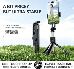 Perche à <span class=keywords><strong>selfie</strong></span> trépied pour voyage, avec télécommande et support pour téléphone portable, idéale pour filmer des vidéos avec <span class=keywords><strong>iPhone</strong></span>. - Product Image 3
