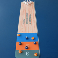 Pochette de jeu de boules, mini-jeu de bowling, jeu de boccia de table, jeu de curling de table, en matériau ABS, emballage en boîte couleur, pour la compétition