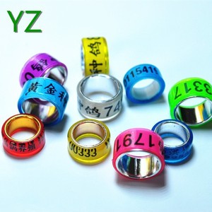Witte Race/Homing Duif Ring Beenbanden Gouden Binnenlaag Met Aangepaste Naam Telefoon Serienummer Hight 5Mm - Product Image 6