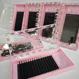 Private Label ciglia C D arricciatura 11 12mm Volume russo Extension ciglia 0.07mm ciglia singole seta ciglia vassoi estensione all'ingrosso - Product Image 4