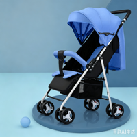 Poussette de voyage légère, pliable et portable avec auvent pare-soleil, couleur personnalisée