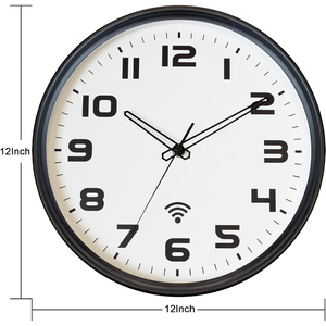 New Nhựa Trang Trí Quà Tặng Trắng <span class=keywords><strong>Wifi</strong></span> Đồng Hồ Treo Tường Tùy Chỉnh Hiện Đại Vòng Im Lặng Đồng Hồ Cho Phòng Khách - Product Image 3