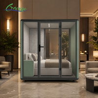 Cabine de repos modulaire personnalisée, insonorisée, confortable, pour espaces commerciaux