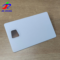 Carte d'Identité PVC CR80 Professionnelle Personnalisée Blanche Vierge avec Fenêtre Transparente