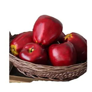 सेट 11 कृत्रिम लाल सेब की बहुत यथार्थवादी और बहुत अच्छा नकली फल प्लास्टिक