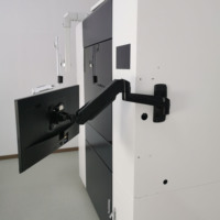 Soporte de Monitor con Resorte de Gas de Aleación de Aluminio de Alta Resistencia de 12 KG, Ajustable en Altura, Inclinación de 90 Grados, Nuevo Soporte de Pared para Monitores de 32 Pulgadas, con Certificación CE