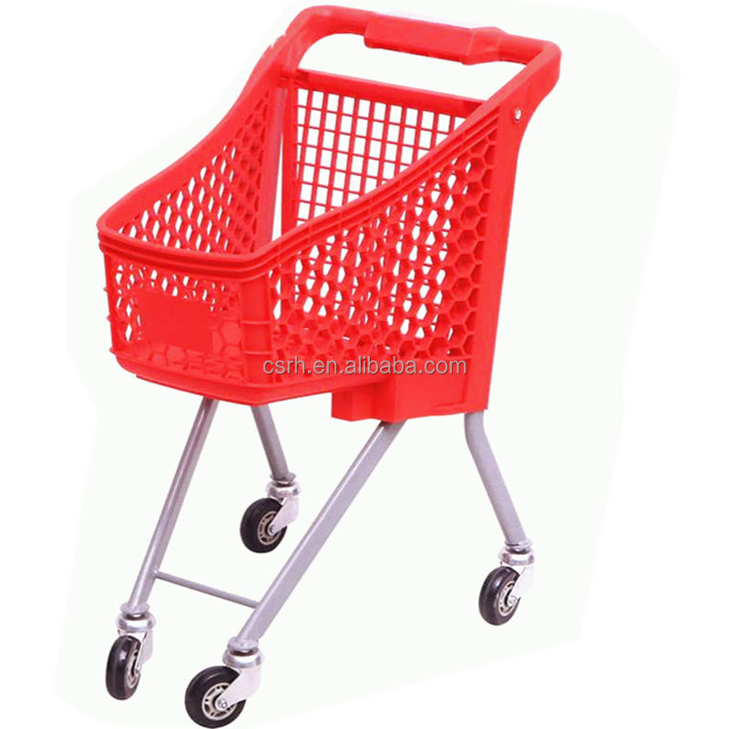 RH-SLC20L 600*375*720mm Basket Trolley Supermarket Shopping Plastic Kids  Children Mini Cute Shopping Cart
