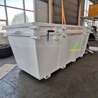 Conteneur à déchets en acier laminé à chaud de 3 m3 pour les chantiers de construction en Australie, déchets industriels