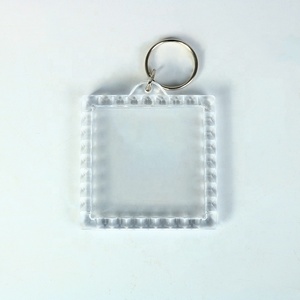 Design moderno stampa personalizzata acrilico bianco <span class=keywords><strong>portachiavi</strong></span> souvenir - Product Image 6