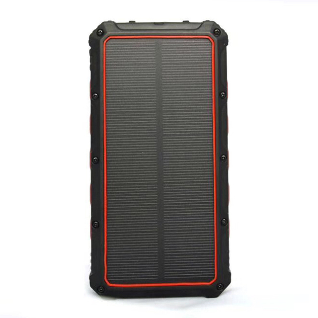 30000mAh Solar Cell Power Bank Charger Waterproof Portable Solar Panel for iPhone and Android Type C 30W Output Power