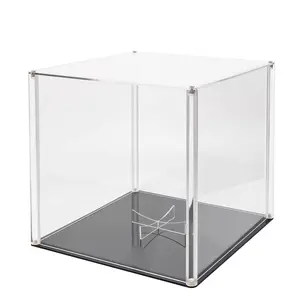 Wholesale Clear Acrylic assemble display box Acrylic Football Display Box