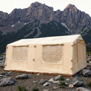 Tenda da Campeggio Gonfiabile in Cotone a Doppio Strato per Quattro Stagioni, Impermeabile e Antineve, 17.2, Due Camere da Letto e Soggiorno, Montaggio Rapido, Riparo per Esterni - Product Image 4