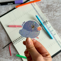 Feuille d'autocollants holographiques en PVC pour enfants, autocollants en vinyle pour journal créatif