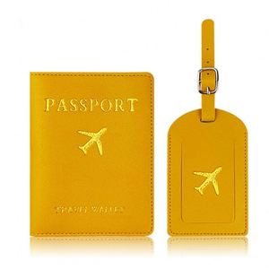Portefeuille de voyage élégant en cuir PU avec blocage RFID, porte-cartes et passeport sécurisé, estampage à chaud, pour fournitures de bureau et scolaires - Product Image 4