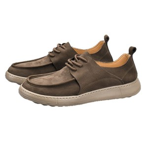 Chaussures Chunky Homme Printemps Rétro à Lacets en Faux Daim, Bout Rond, Semelle Extérieure en Caoutchouc, Semelle Intermédiaire en EVA, Rehaussantes - Product Image 4