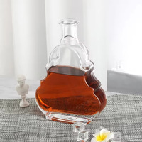 Bouteilles en verre vides personnalisées transparentes pour la validation des emballages de nouveaux produits (bourbon, vodka, spiritueux)