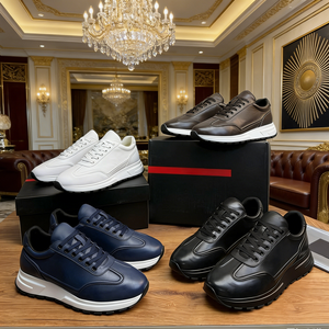 Zapatos de lujo, zapatos deportivos de cuero transpirables para hombre de alta calidad al por mayor, zapatos de moda con logotipo personalizado - Product Image 1