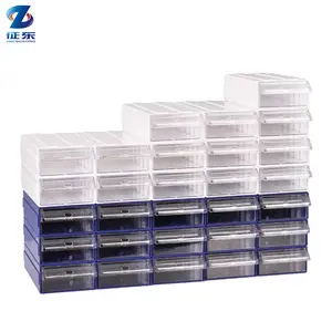 Caja de almacenamiento transparente, Mini caja de plástico apilable, pequeña, ecológica, gran oferta