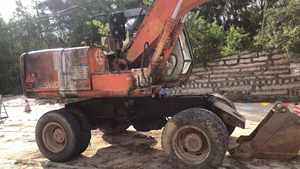 Excavadora de ruedas Hitachi EX100 original de Japón, excavadora de ruedas Hitachi EX100 a la venta, excavadora de ruedas Hitachi EX100 original - Product Image 2