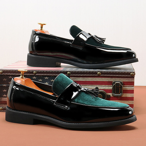 Zapatos Oxford de Oficina para Hombre, Parte Superior de Cuero PU, Punta Cuadrada, Correa con Hebilla, Zapatos de Vestir Formales Ligeros - Product Image 6