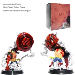 wholesale anime one pieces monkey d. luffy 23cm action figure collection pvc toys gift gear fourth gk status luffy