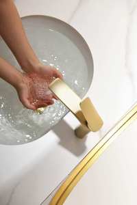 Mitigeur moderne H59 en laiton à poignée unique, à poser sur le plan, anti-éclaboussures, eau chaude et froide, pour salle de bain, lavabo, toilettes 0502 / 0 - Product Image 4