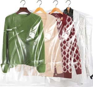 Paquete de 50 Bolsas Desechables de PE con Refuerzo Lateral para Limpieza en Seco, Transparentes, Antipolvo, Colgantes (23.6x35.4 Pulgadas) para Cuidado Personal - Product Image 1