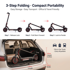 EU US Sample Available Free Shipping 8.5 Inch CE 350W 36V Aluminum Alloy Brushless Motor Foldable Scooter for Adult OEM - Product Image 2