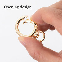 10 pièces 40mm diamètre haute qualité en alliage de Zinc mousquetons mousquetons pivotant oeillet ressort porte O anneaux bijoux à bricoler soi-même résultats boucles