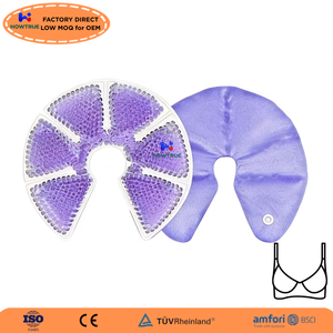 Impacchi di Gel Caldo/Freddo OEM per <span class=keywords><strong>Seno</strong></span> con Coperture Morbide per <span class=keywords><strong>Allattamento</strong></span> e Terapia di Riabilitazione - Product Image 2