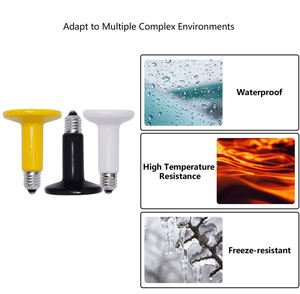 Großhandel Eidechsen Heiz lampe 25w/40w/60w/100w/150w Keramik Wärme strahler Reptilien Wärme lampe Birne für Reptilien - Product Image 2