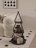Intérieur moderne nordique incroyable plateau de rangement en métal en forme de triangle à 3 niveaux pour la décoration de Noël