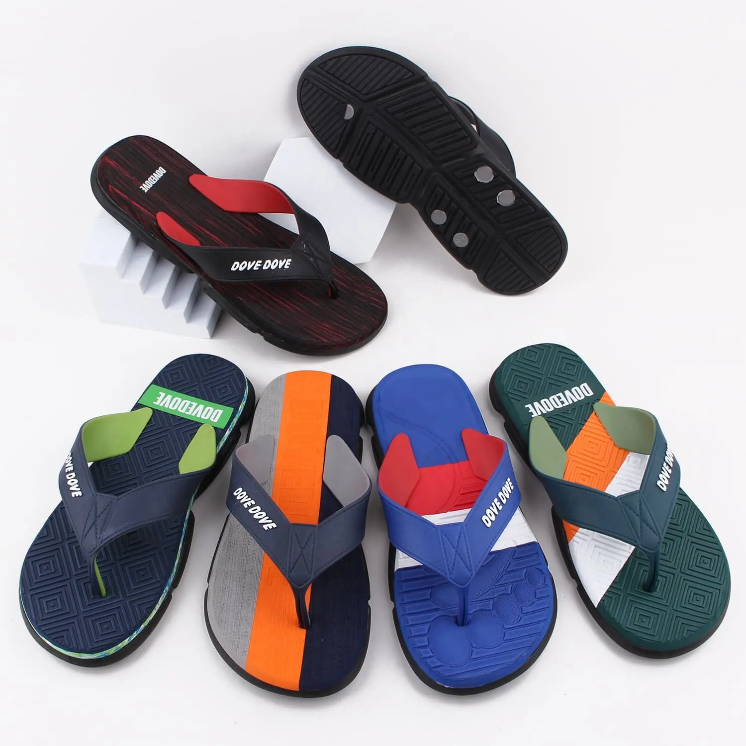 Großhandel Sommer Stoff Riemen Hausschuhe Männer Flip Flops