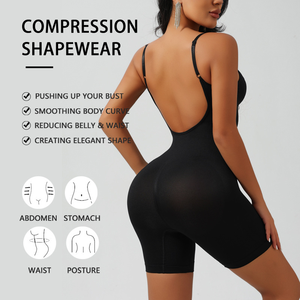 Body gainant sans couture de haute qualité pour <span class=keywords><strong>femme</strong></span> avec contrôle du ventre, effet push-up fessier, entrejambe ouvert et <span class=keywords><strong>invisible</strong></span> - Product Image 6