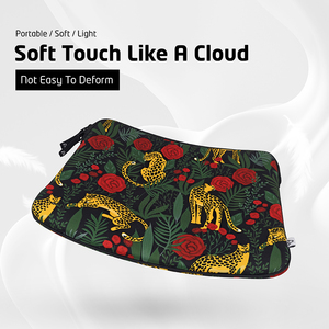 Housse pour ordinateur portable 14/16 pouces, motif léopard, protection néoprène pour animaux de compagnie, étui pour ordinateur portable, sacoche, housse de voyage pour tablette - Product Image 4