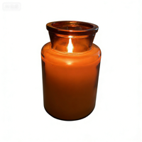 Bougie parfumée avec couvercle dans un bocal en verre réutilisable, bougie à la cire de soja à combustion propre, environ [nombre] grammes. Durée de combustion de 54 heures